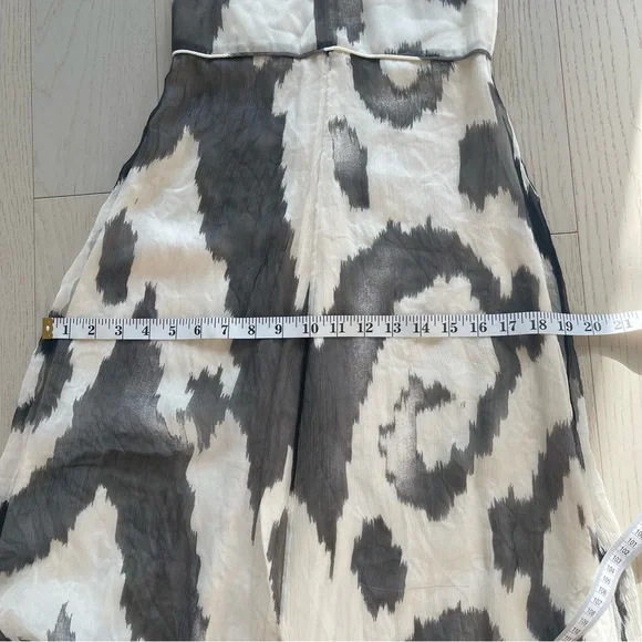 Tommy Hilfiger Special Edition 100% Silk Ikat Print Keyhole Back Midi Dress - Picture 17 of 17